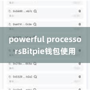 powerful processorsBitpie钱包使用